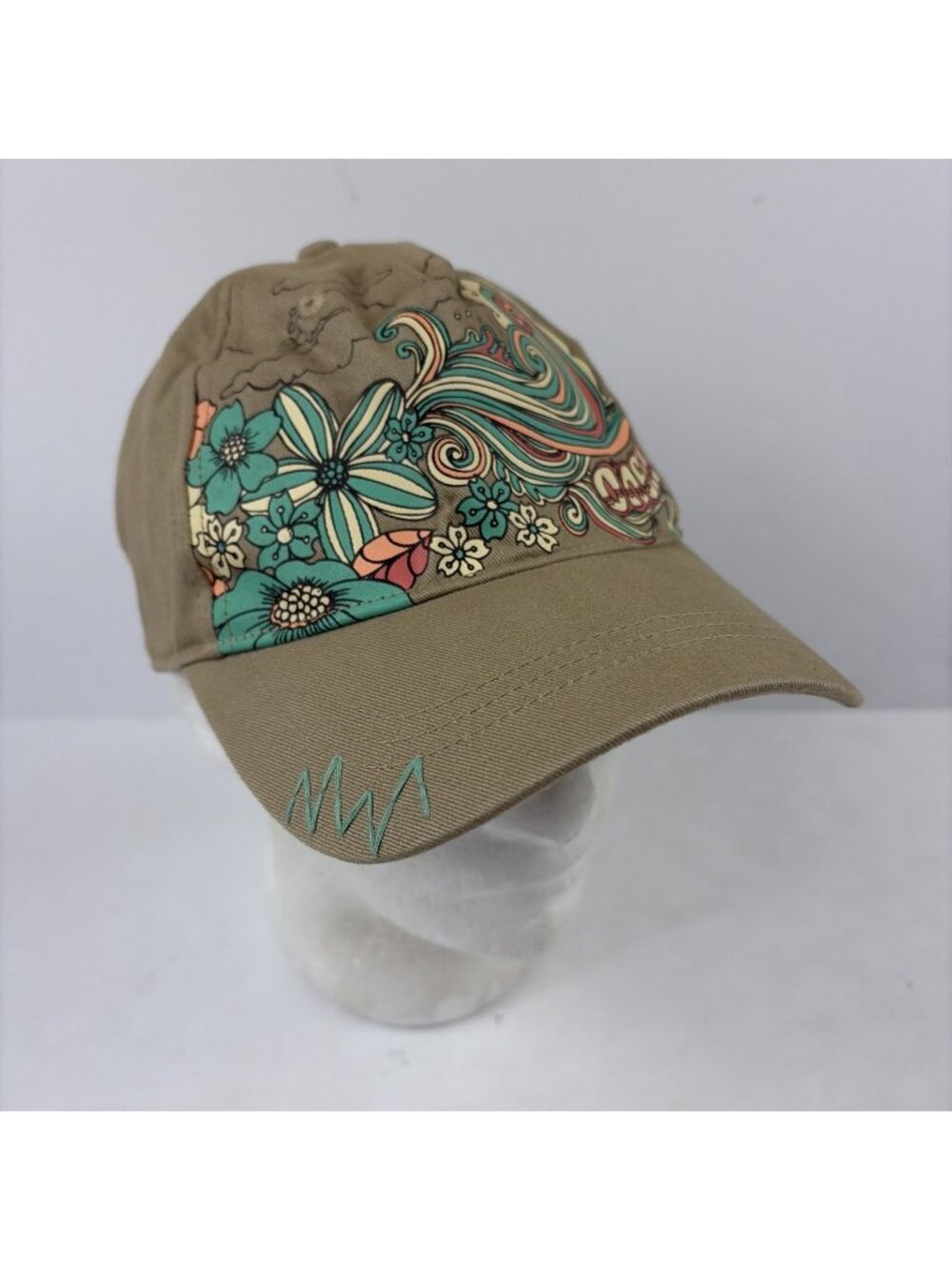 O'Neill Graphic Cap Hat Snap Back Colorful Floral Canvas Cotton